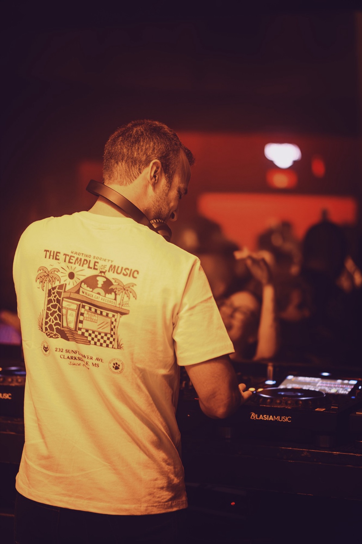 Soulture playing behind the decks